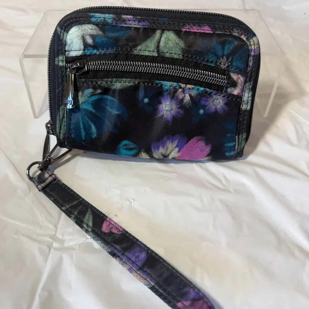 Lug Rodeo Wallet - Bloom Black compact rfid